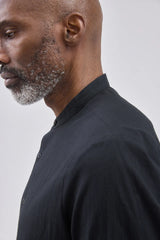 HANNIBAL COLLECTION-SHIRT-JAKOB 143.-BLACK CRINKLE