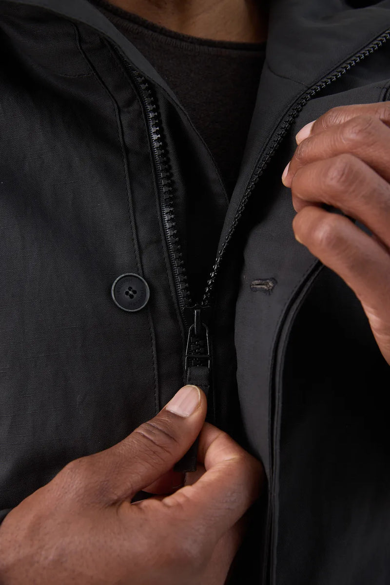 HANNIBAL COLLECTION-PARKA-RICK 109.-VINTAGE BLACK