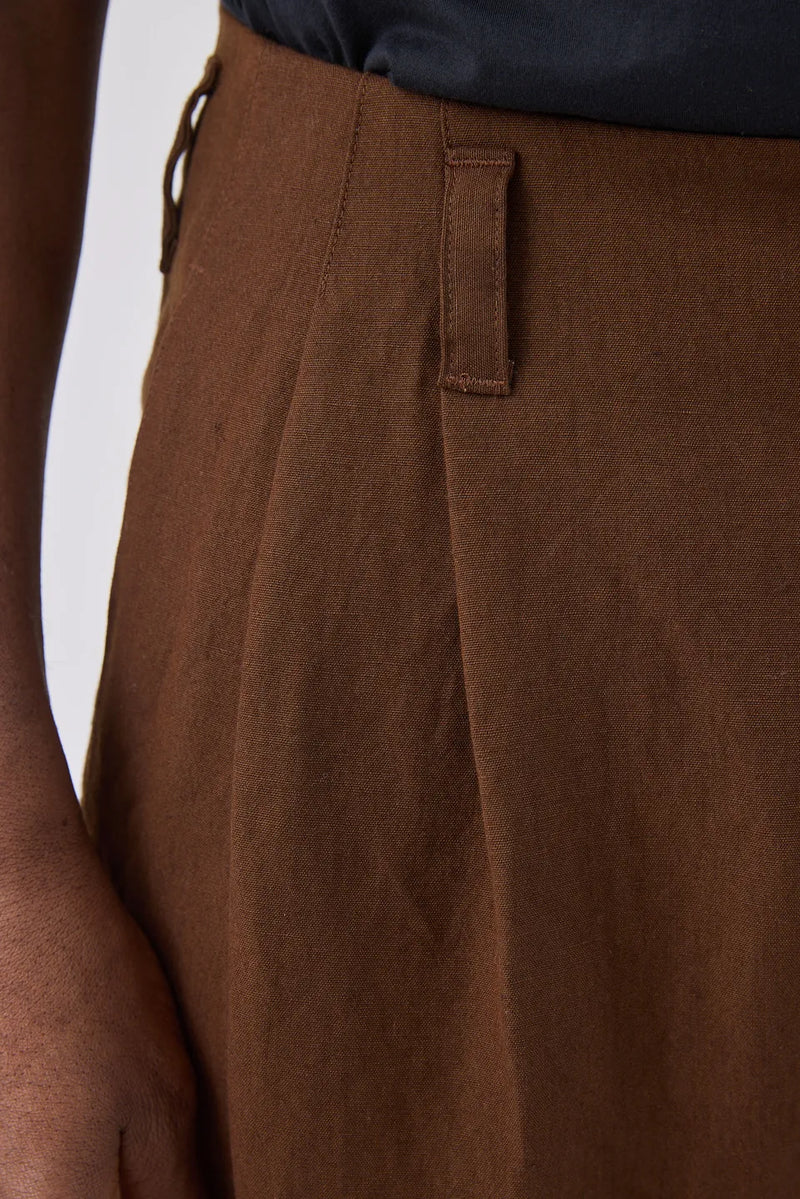 HANNIBAL COLLECTION-TROUSERS-HOMER 222.-CHOCOLATE