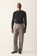 HANNIBAL COLLECTION-TROUSERS- HOMER 222.-GREY MARBLE