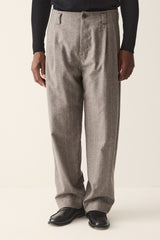 HANNIBAL COLLECTION-TROUSERS- HOMER 222.-GREY MARBLE