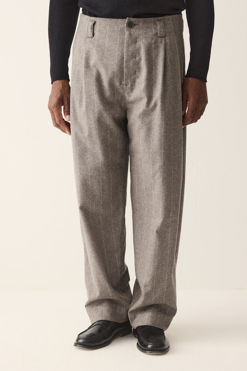 HANNIBAL COLLECTION-TROUSERS- HOMER 222.-GREY MARBLE