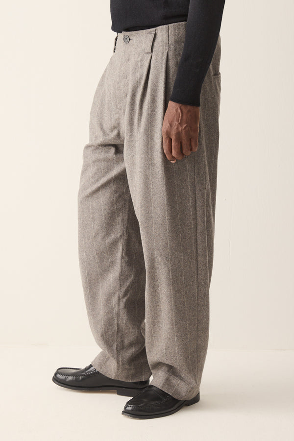 HANNIBAL COLLECTION-TROUSERS- HOMER 222.-GREY MARBLE