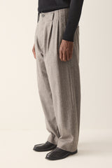 HANNIBAL COLLECTION-TROUSERS- HOMER 222.-GREY MARBLE