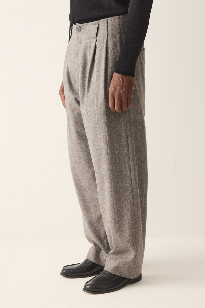 HANNIBAL COLLECTION-TROUSERS- HOMER 222.-GREY MARBLE