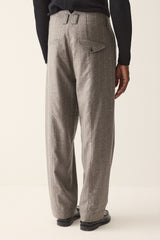 HANNIBAL COLLECTION-TROUSERS- HOMER 222.-GREY MARBLE