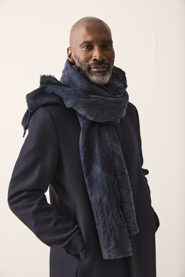 HANNIBAL COLLECTION-SCARF- SILAS 54.-DEEP SEA