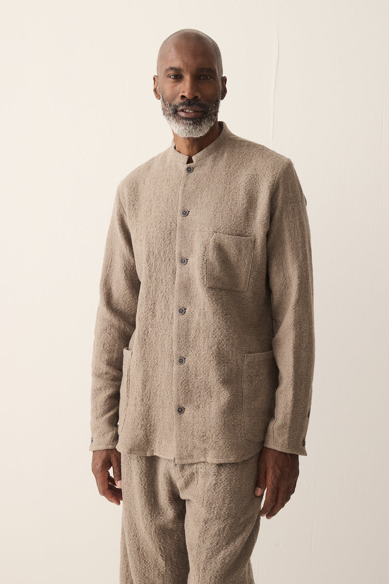 HANNIBAL COLLECTION-SHIRT-PIERCE 101.-NUTMEG