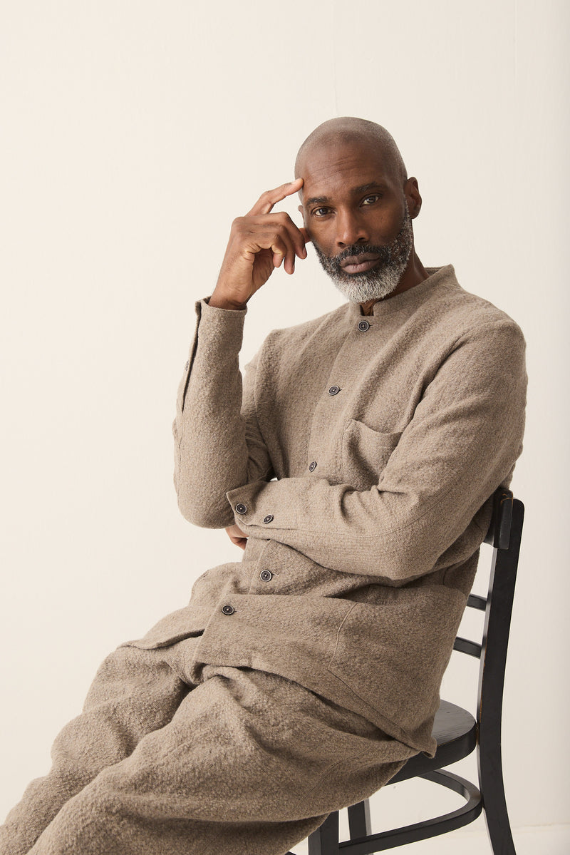 HANNIBAL COLLECTION-SHIRT-PIERCE 101.-NUTMEG