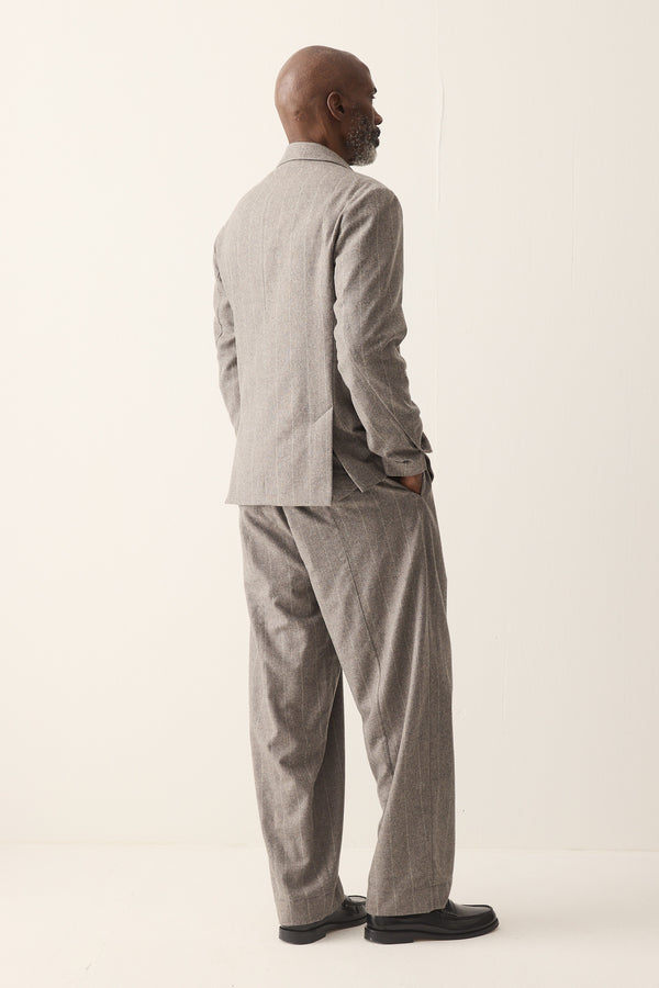 HANNIBAL COLLECTION-TROUSERS- HOMER 222.-GREY MARBLE