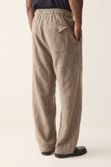 HANNIBAL COLLECTION-TROUSERS-WIKTOR 236.-NUTMEG