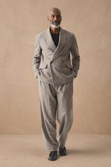 HANNIBAL COLLECTION-TROUSERS- HOMER 222.-GREY MARBLE