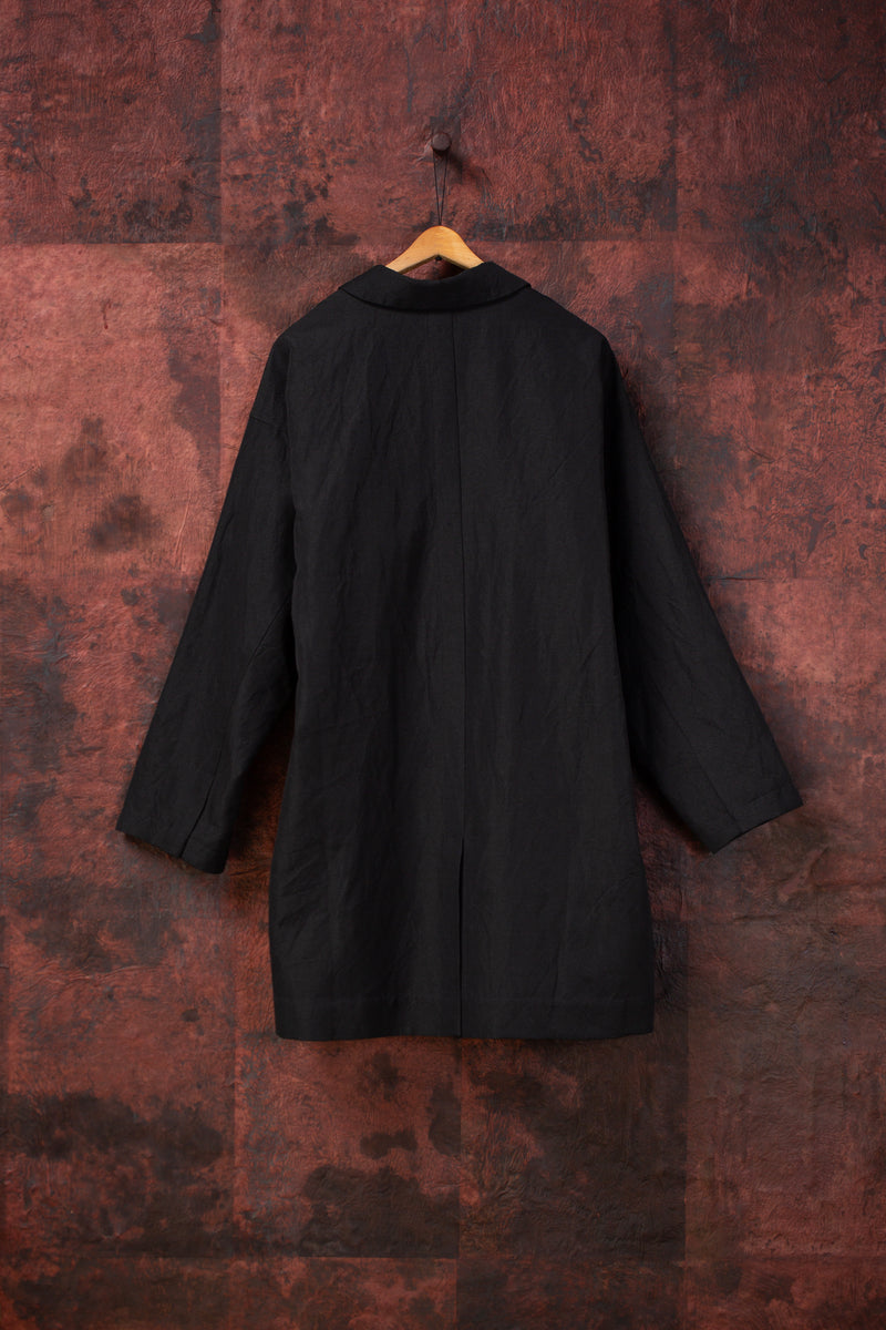 JAN JAN VAN ESSCHE-COAT #33-PITCH BLACK