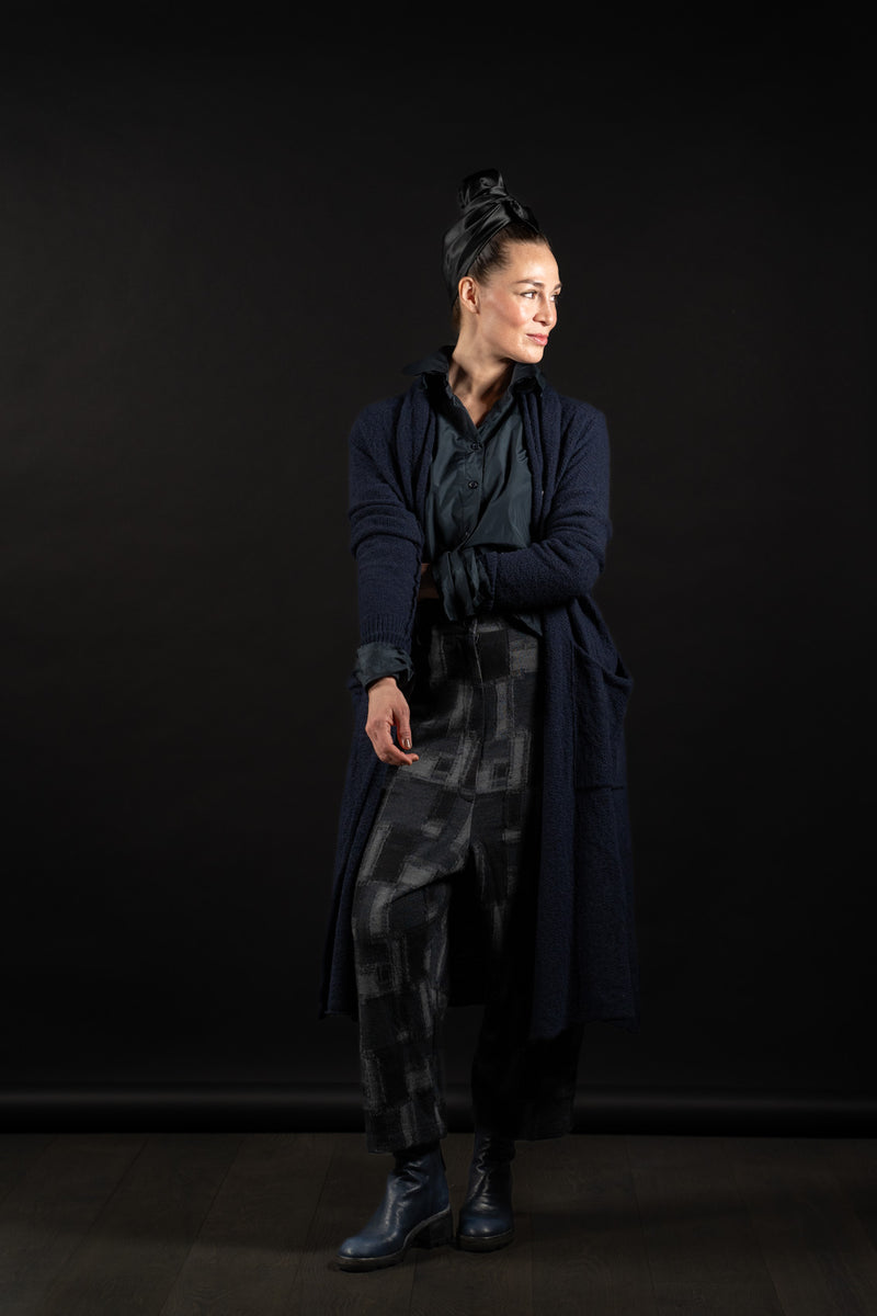 DANIEL ANDRESEN-LONG CARDIGAN-REVALTI-MARINE