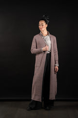 DANIEL ANDRESEN-LONG CARDIGAN-KARAKA-OLD ROSE