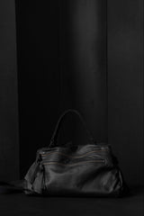 TUFORÉE-BAGS-TR013-REAR FLAT MEDIUM-NUDE/BLACK