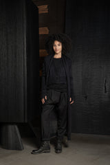 ISABEL BENENATO-CARDIGAN-DK53F26-BLACK