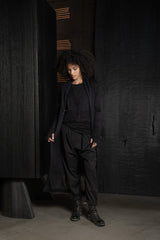ISABEL BENENATO-CARDIGAN-DK53F26-BLACK
