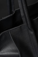 TUFORÉE-BAGS-TR054-WRAP ZIPPER SP LARGE-GRAIN/BLACK