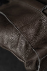 TUFORÉE-BAGS-TR044-WRAP ZIPPER SP SMALL-NUDE/DARK BROWN