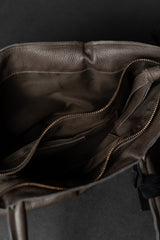 TUFORÉE-BAGS-TR044-WRAP ZIPPER SP SMALL-NUDE/DARK BROWN