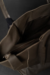 TUFORÉE-BAGS-TR054-WRAP ZIPPER SP LARGE-GRAIN/KHAKI