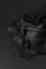 TUFORÉE-BAGS-TR013-REAR FLAT MEDIUM-NUDE/BLACK