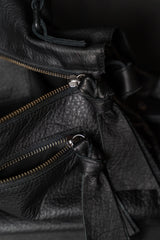 TUFORÉE-BAGS-TR013-REAR FLAT MEDIUM-NUDE/BLACK