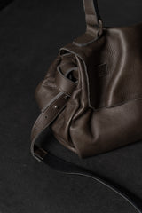 TUFORÉE-BAGS-TR013-REAR FLAT MEDIUM-NUDE/DARK BROWN
