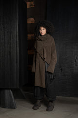 ISABEL BENENATO-CARDIGAN-DK24F26-BROWN