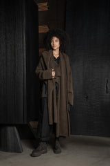 ISABEL BENENATO-CARDIGAN-DK24F26-BROWN