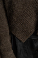 ISABEL BENENATO-CARDIGAN-DK24F26-BROWN