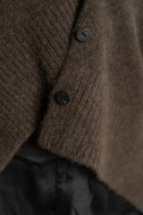 ISABEL BENENATO-CARDIGAN-DK24F26-BROWN