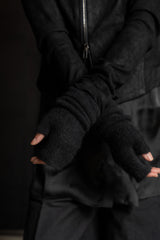 ISABEL BENENATO-FINGERLESS GLOVES-GK14F26-BLACK