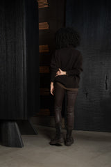 ISABEL BENENATO-SWEATER-DK12F26-BROWN