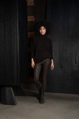 ISABEL BENENATO-SWEATER-DK12F26-BROWN