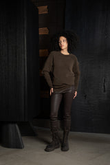 ISABEL BENENATO-SWEATER-DK22F26-BROWN