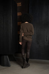 ISABEL BENENATO-SWEATER-DK22F26-BROWN