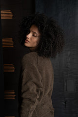 ISABEL BENENATO-SWEATER-DK22F26-BROWN