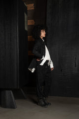 FORME D'EXPRESSION-JACKET-DG060-BLACK STRIPE