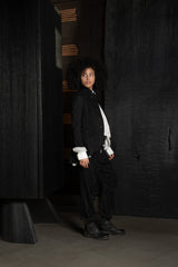 FORME D'EXPRESSION-JACKET-DG060-BLACK STRIPE
