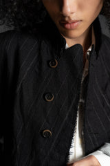 FORME D'EXPRESSION-JACKET-DG060-BLACK STRIPE