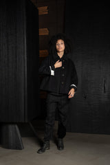 FORME D'EXPRESSION-COAT-DC049-AW26-BLACK