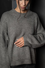 FORME D'EXPRESSION-PULLOVER-DM149-GREY