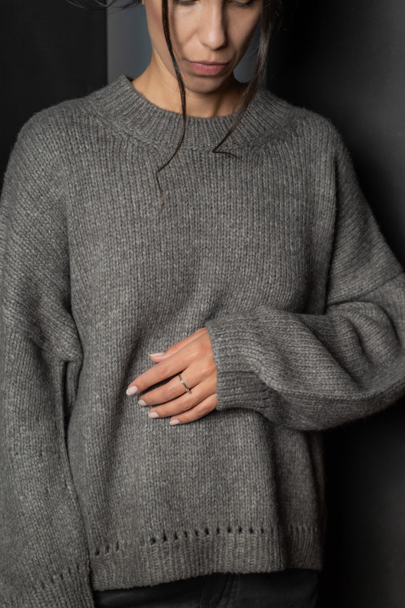 FORME D'EXPRESSION-PULLOVER-DM149-GREY