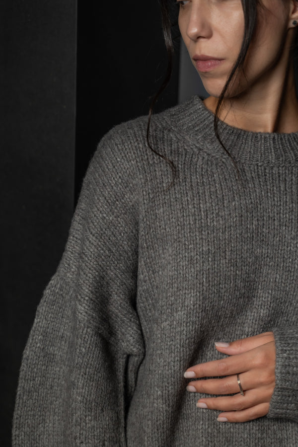 FORME D'EXPRESSION-PULLOVER-DM149-GREY