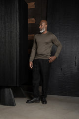 KIEFERMANN-PULLOVER-CHADD-SMOKE KHAKI