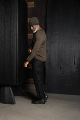 HANNES ROETHER-PULLOVER-BIGBOY.130-MOOR/BLACK