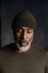 JAN JAN VAN ESSCHE-BEANIE #12-FOREST/ANTHRACITE