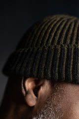 JAN JAN VAN ESSCHE-BEANIE #12-FOREST/ANTHRACITE